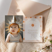 You are my Sunshine Sun Retro Minimal 1st Birthday