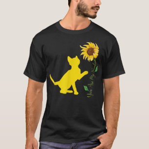 You Are My Sunshine Sunflower Cute Cats Lover Cat T-Shirt