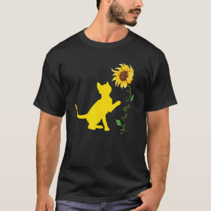 You Are My Sunshine Sunflower Cute Cats Lover Cat T-Shirt