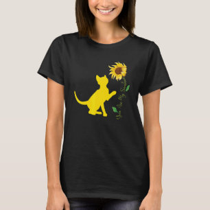 You Are My Sunshine Sunflower Cute Cats Lover Cat T-Shirt