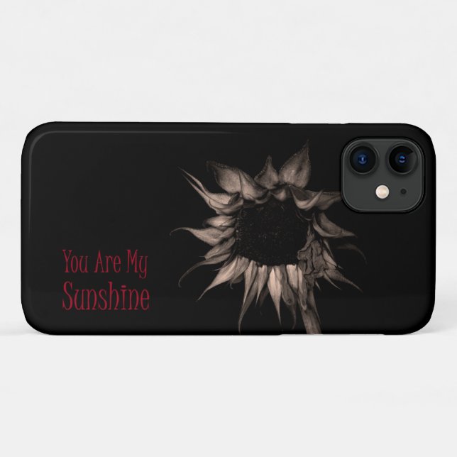 You Are My Sunshine Sunflower Cute Unique Cool Case-Mate iPhone Case (Back (Horizontal))