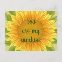 You are my Sunshine Sunflower Flower Quote art