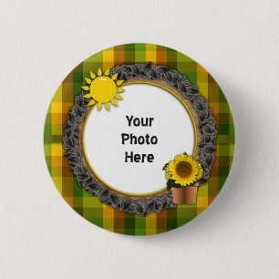 You Are My Sunshine Sunflower Pinback Button