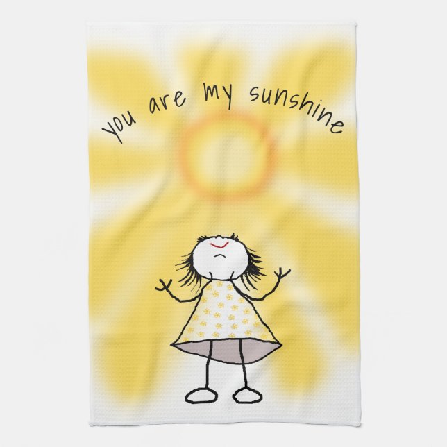 You Are My Sunshine - Tea Towel (Vertical)