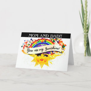 YOU ARE MY SUNSHINE THANK YOU CARD