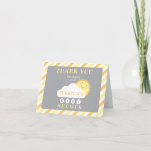 You Are My Sunshine Thank You Cards