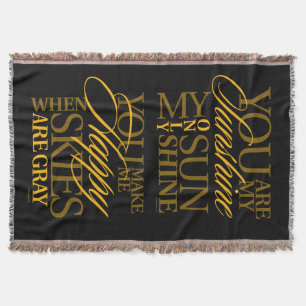 You Are My Sunshine Throw Blanket