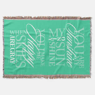 You Are My Sunshine Throw Blanket