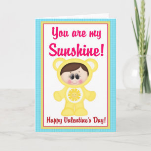 You are My Sunshine Valentine Greeting Card