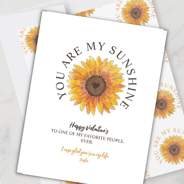 You are My Sunshine Valentine's Day Holiday Card (Creator Uploaded)