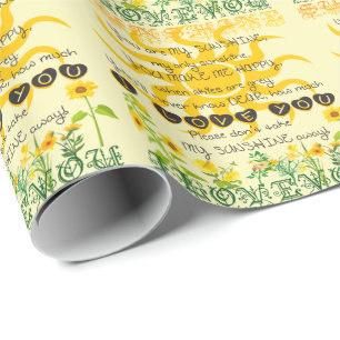 You Are My Sunshine Wrapping Paper