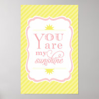 You Are My Sunshine Yellow Blush Baby Girl Nursery