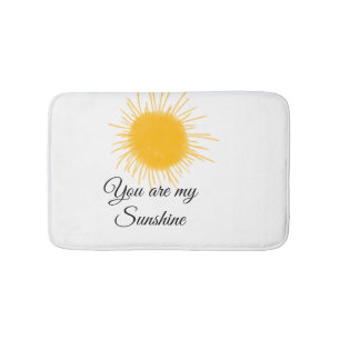 you are my sunshine yellow orange sun rays add nam bath mat