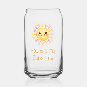 you are my sunshine yellow orange sun rays add nam can glass