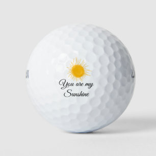 you are my sunshine yellow orange sun rays add nam golf balls