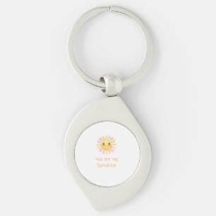 you are my sunshine yellow orange sun rays add nam key ring