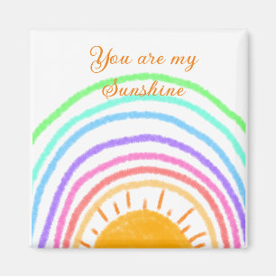you are my sunshine yellow orange sun rays add nam magnet
