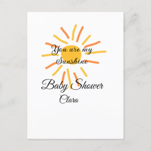 you are my sunshine yellow orange sun rays add nam postcard