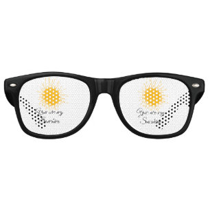 you are my sunshine yellow orange sun rays add nam retro sunglasses