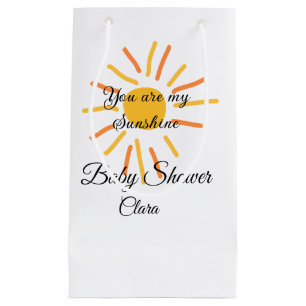 you are my sunshine yellow orange sun rays add nam small gift bag