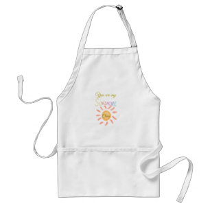 you are my sunshine yellow orange sun rays add nam standard apron