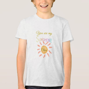 you are my sunshine yellow orange sun rays add nam Tri-Blend shirt