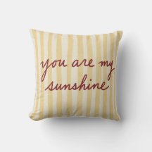 You Are My Sunshine Yellow Stripes Maroon