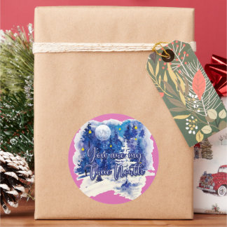 You Are My True North Classic Round Sticker