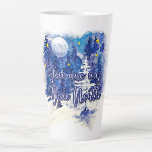 You Are My True North Latte Mug