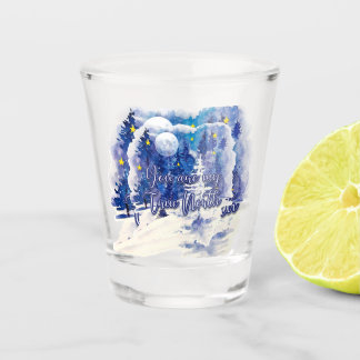 You Are My True North Shot Glass