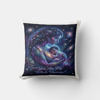 You Are My Whole Universe - Cosmic Mum Baby Art Cushion