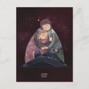 You are my world by Alexandra Dikaia Love Holiday Postcard