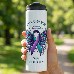 You Are Not Alone 988 Suicide Prevention Walk Hope Thermal Tumbler