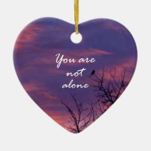 You Are Not Alone Ceramic Tree Decoration