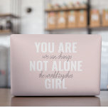 You Are Not Alone Girl Positive Motivation Quote HP Laptop Skin<br><div class="desc">You Are Not Alone Girl Positive Motivation Quote</div>
