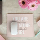 You Are Not Alone Girl Positive Motivation Quote  Mouse Pad<br><div class="desc">You Are Not Alone Girl Positive Motivation Quote</div>