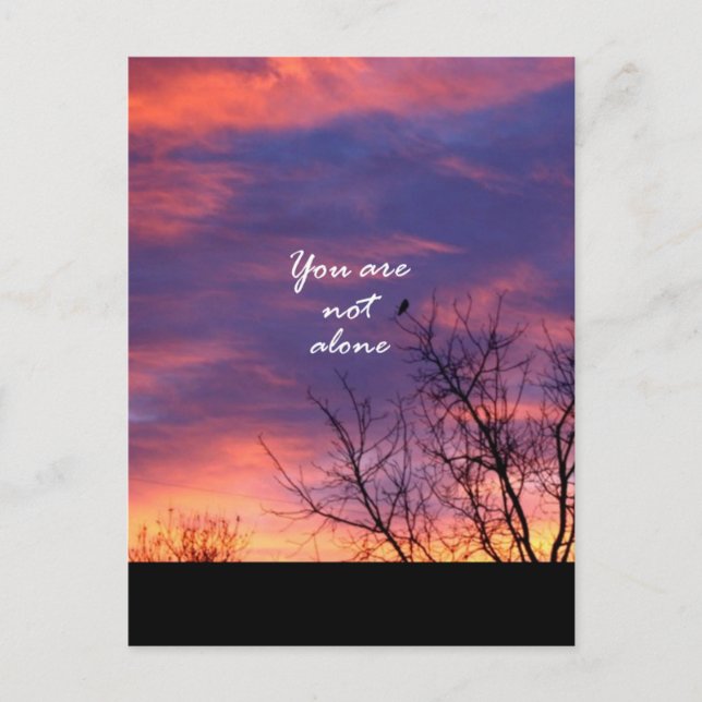 You Are Not Alone Postcard (Front)