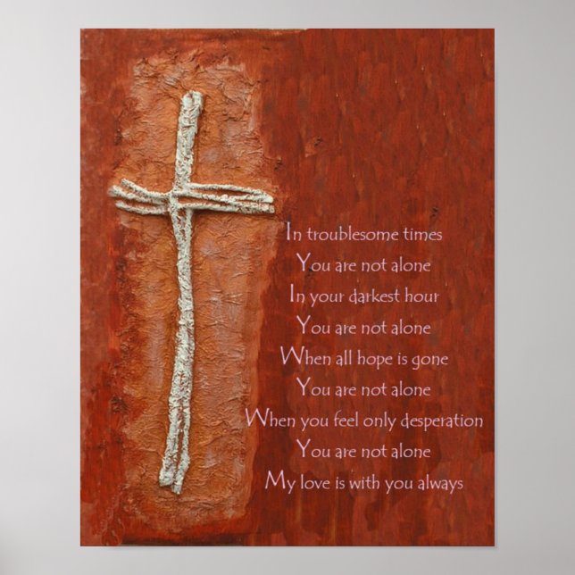 You are not alone poster (Front)