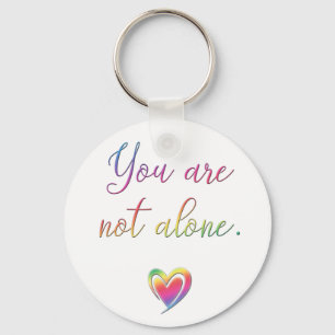 You Are Not Alone/Safety Pin Key Ring