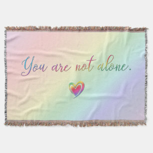 You Are Not Alone/Safety Pin Throw Blanket