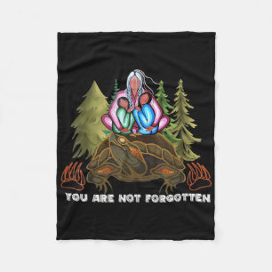 You Are Not Forgotten I Native American Women Mmiw Fleece Blanket
