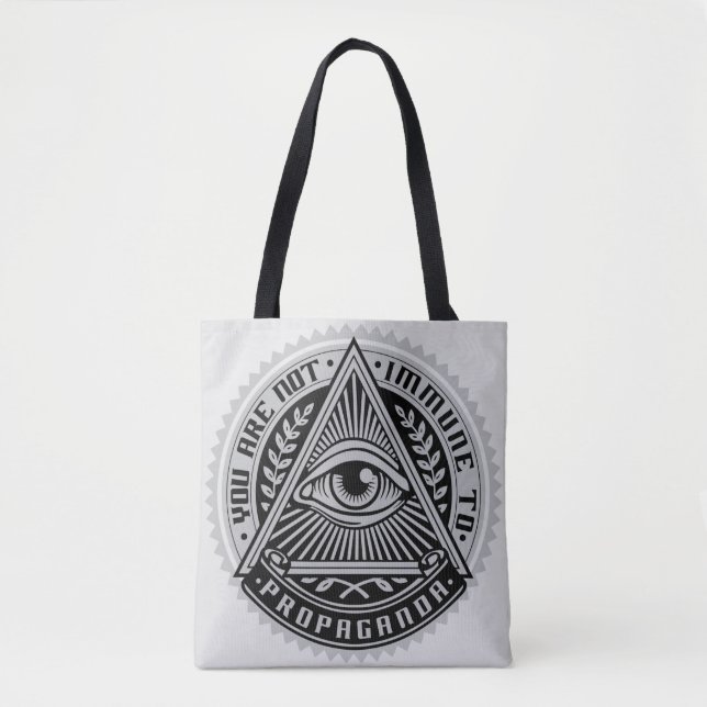  You Are Not Immune To Propaganda Tote Bag (Front)