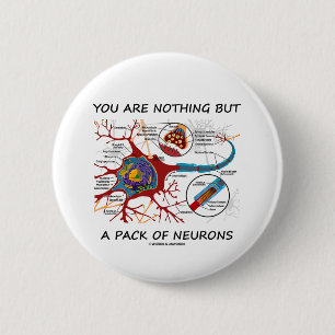You Are Nothing But A Pack Of Neurons (Synapse) 6 Cm Round Badge