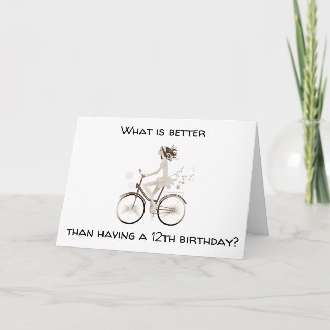 "YOU ARE NOW A *TEENAGER* HAPPY 13th BIRTHDAY Card (Front)