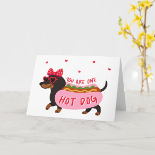 You Are One Hot Dog Card