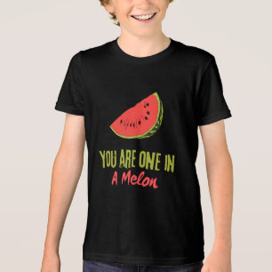 You Are One In A Melon Watermelon Fruit  Tri-Blend Shirt