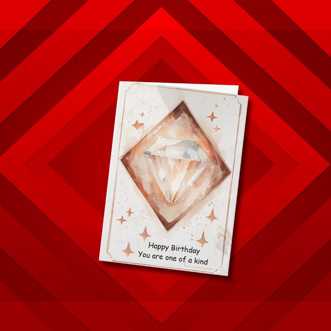 You Are One of a Kind Diamond Birthday Gift Card (Creator Uploaded)