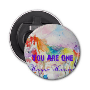 You Are One Unique Unicorn! Postcard ladies Girls Bottle Opener