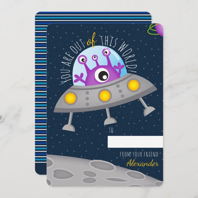 You Are Out of This World Valentines Classroom (Front/Back)