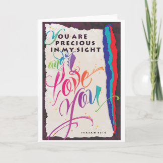 "You Are Precious", 5"x7", Folded Greeting Card